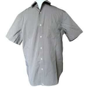 UNTUCKit Shirt Mens Blue Grey Plaid Cotton Preppy Business Wrinkle Free sz M